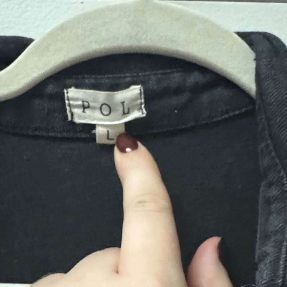POL Black and Brown Jean Jacket - Picture 4 of 5